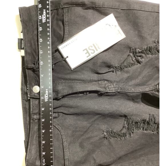 Almost Famous High Rise Flare Jeans Black Women’s 11 — Distressed, Retro, Trendy - Picture 5 of 8